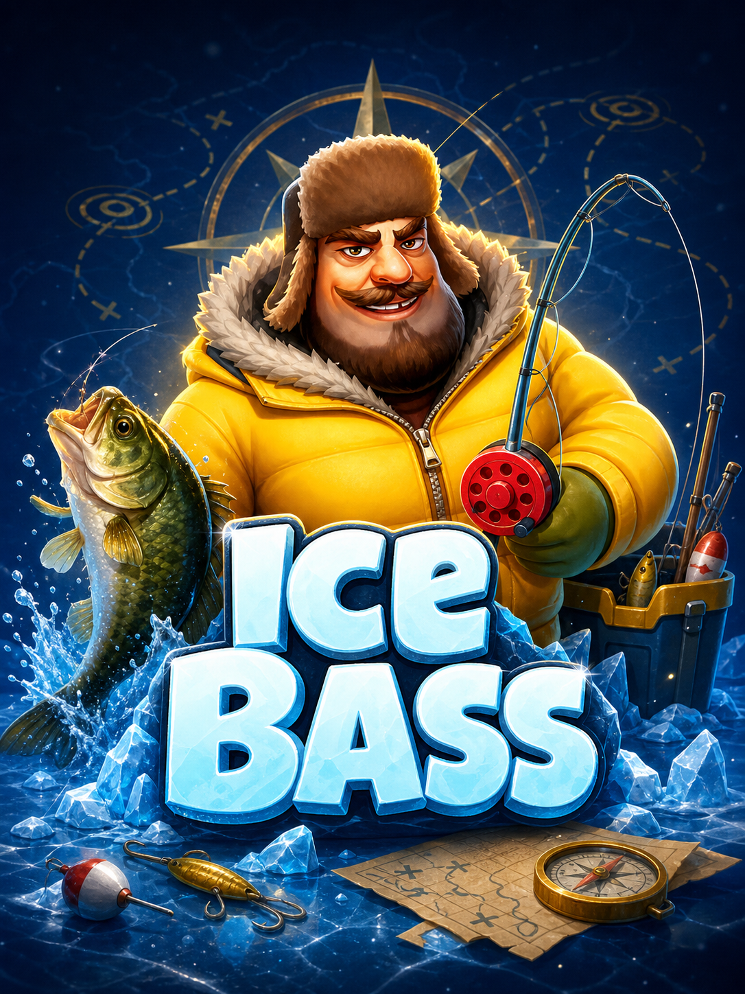 Ice Bass strategy diagram showing base bet, Bet +25% and Buy Bonus spending levels